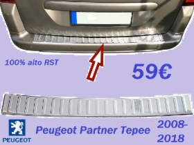 Peugeotin RST-lastaussuojat / takapuskurin suojat